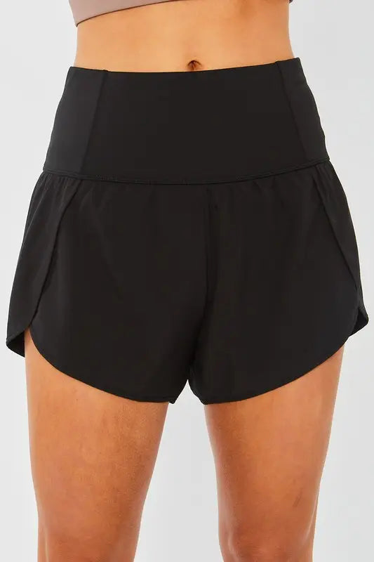 Athletic Shorts with Zippered Pocket