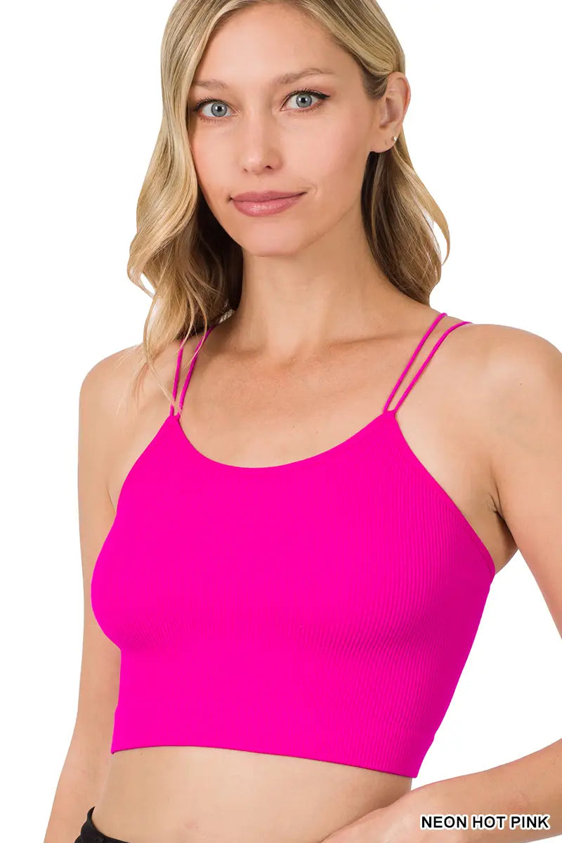 Ribbed, Double Strap Tank