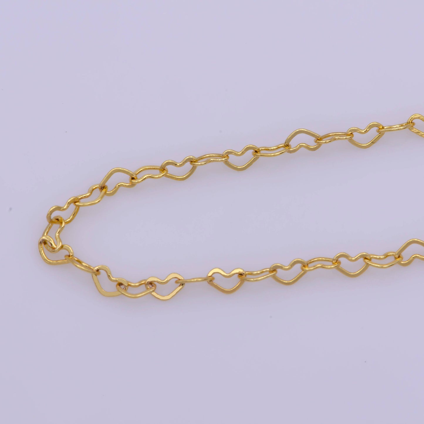 24K Gold Filled Heart Chain Necklace